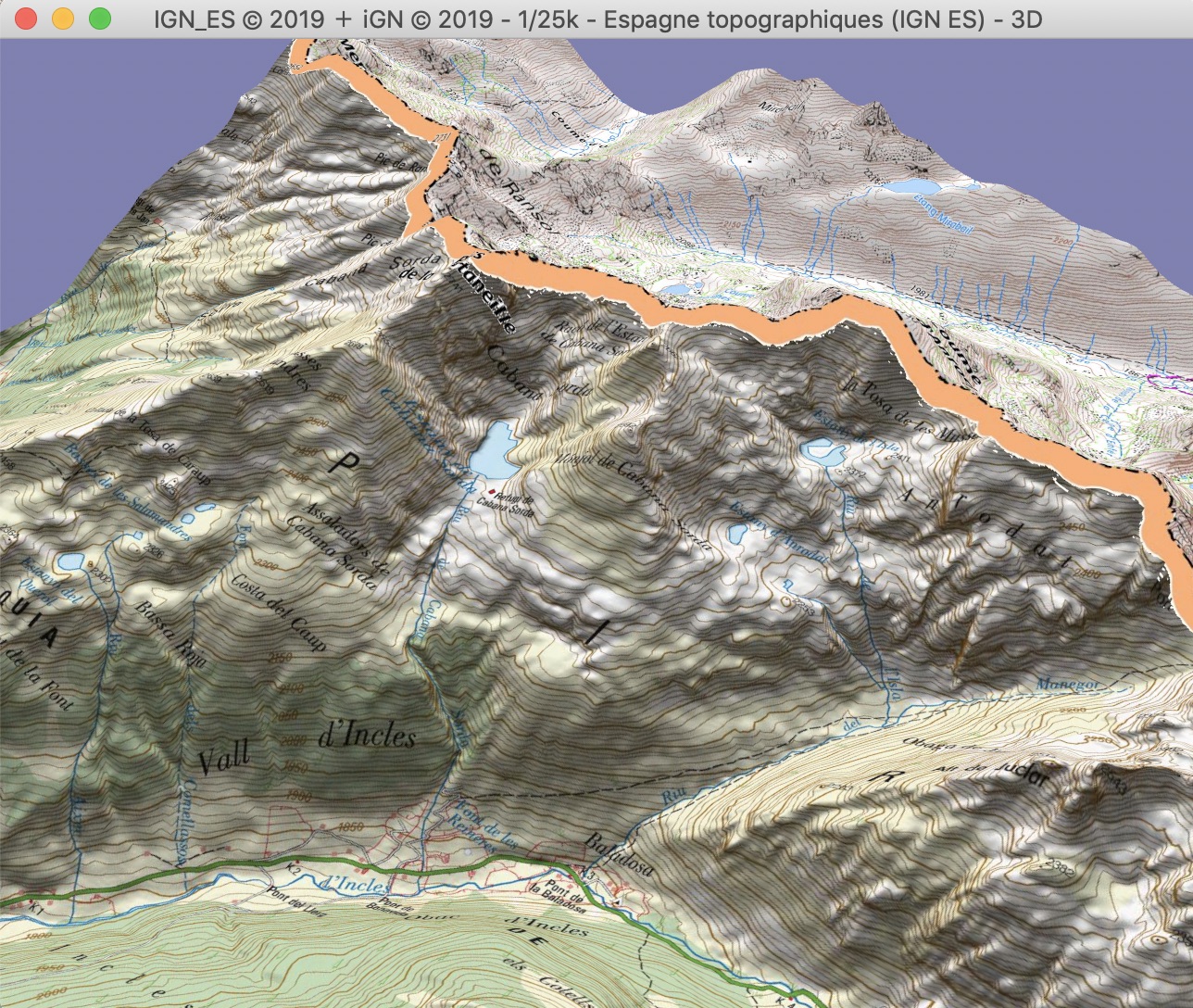 Frontiere Andorre 3D